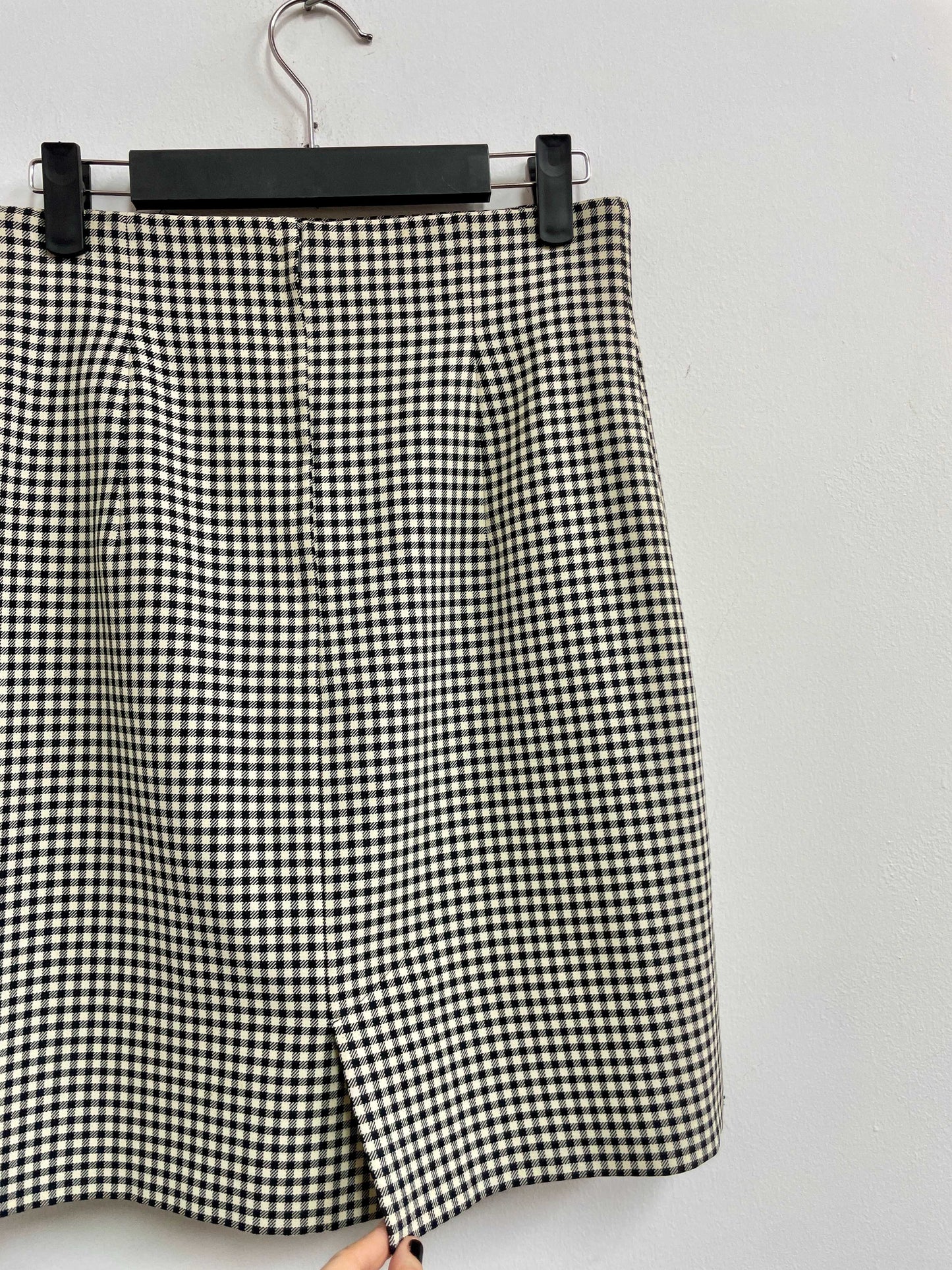 Falda cuadros blanco y negro - Talla S