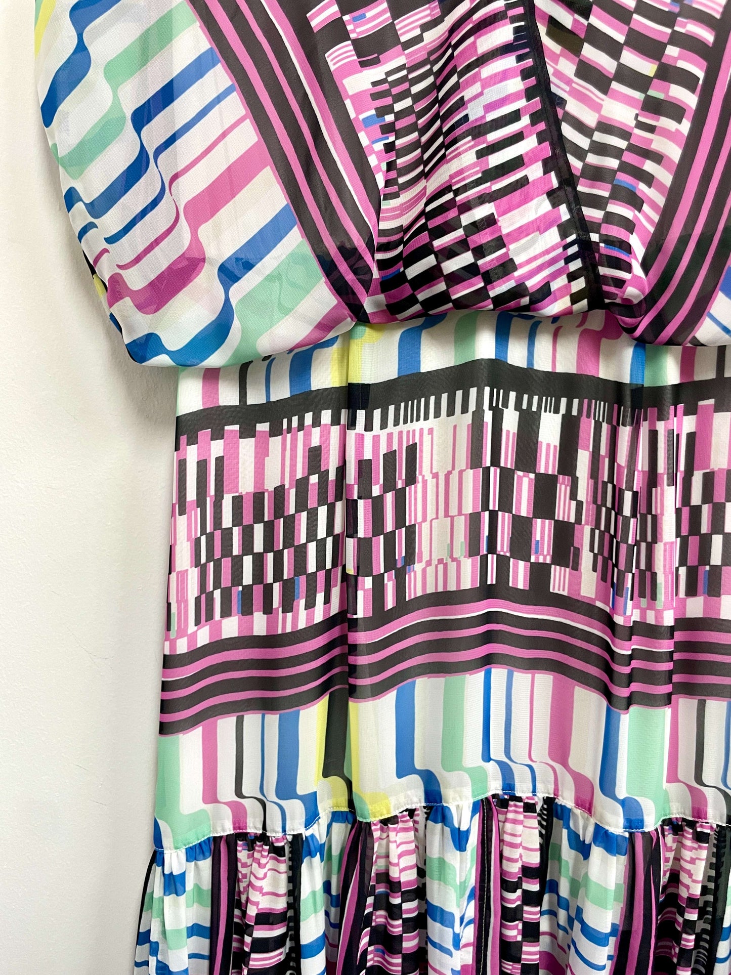 Vestido rayas multicolor - Anis - Talla M