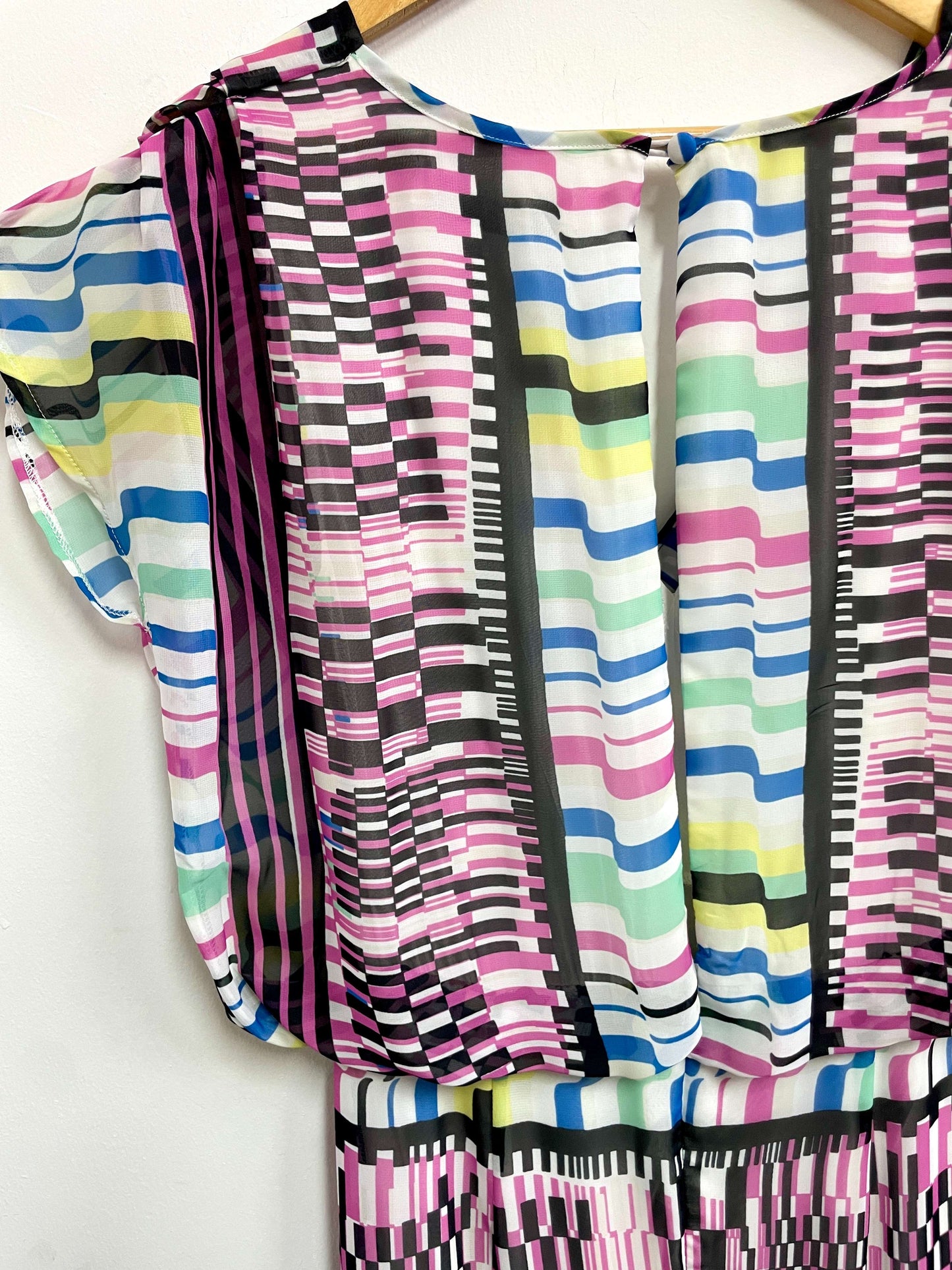 Vestido rayas multicolor - Anis - Talla M