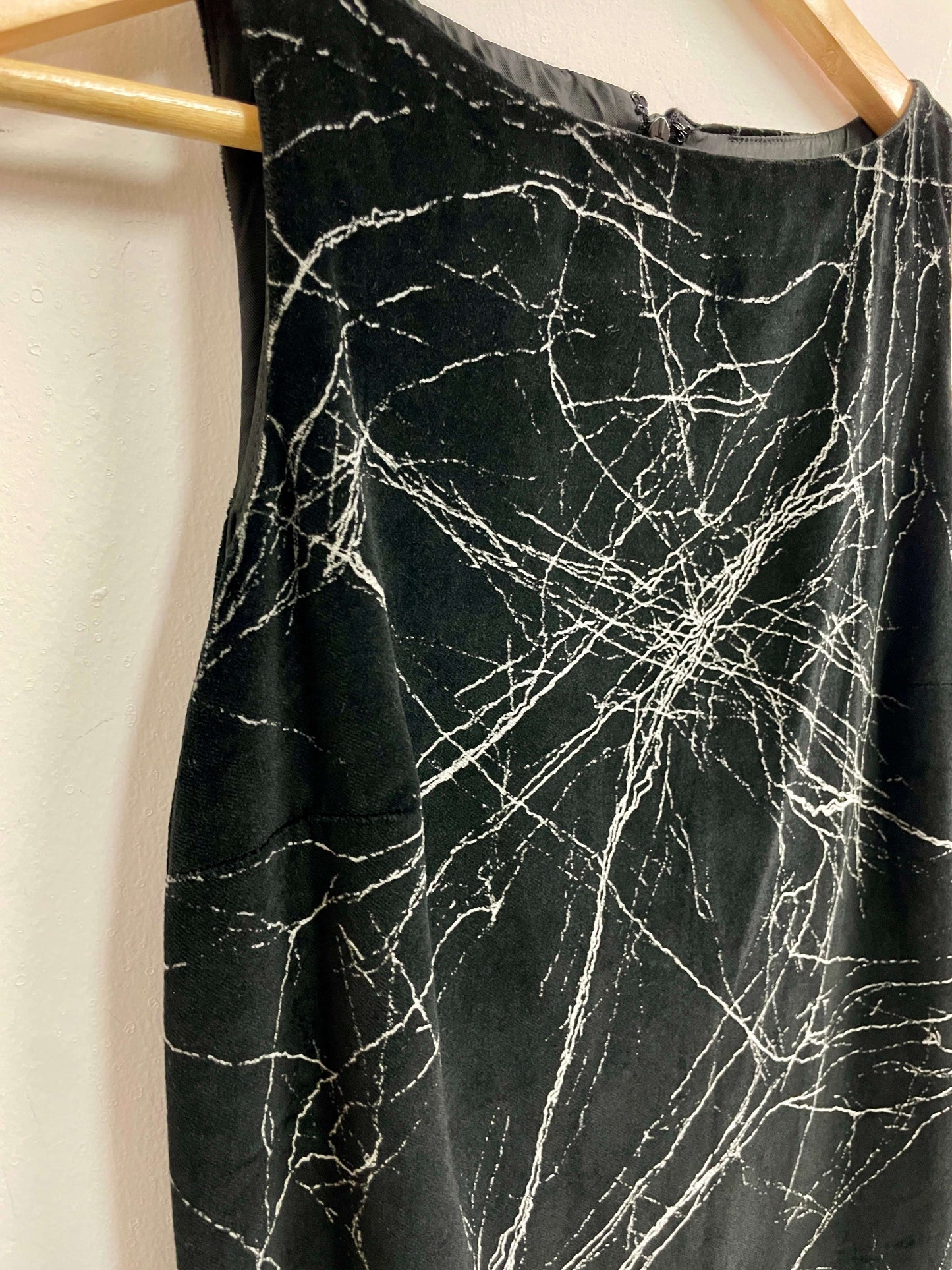 Vestido negro print blanco - Versus x Gianni Versace - Talla S