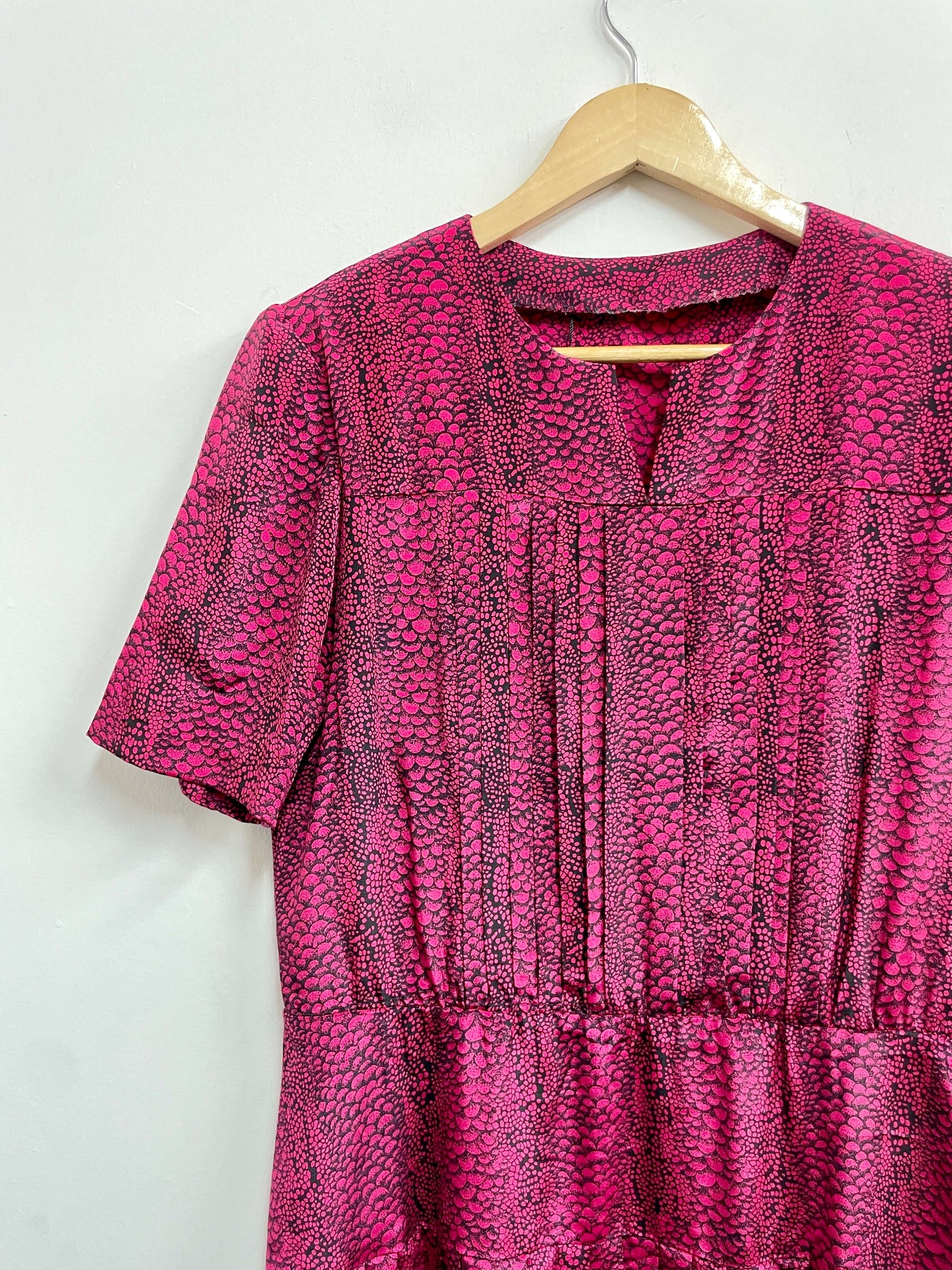 Vestido fuscia print - Talla M