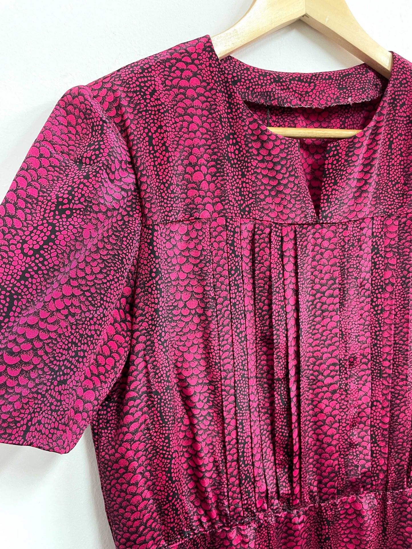 Vestido fuscia print - Talla M