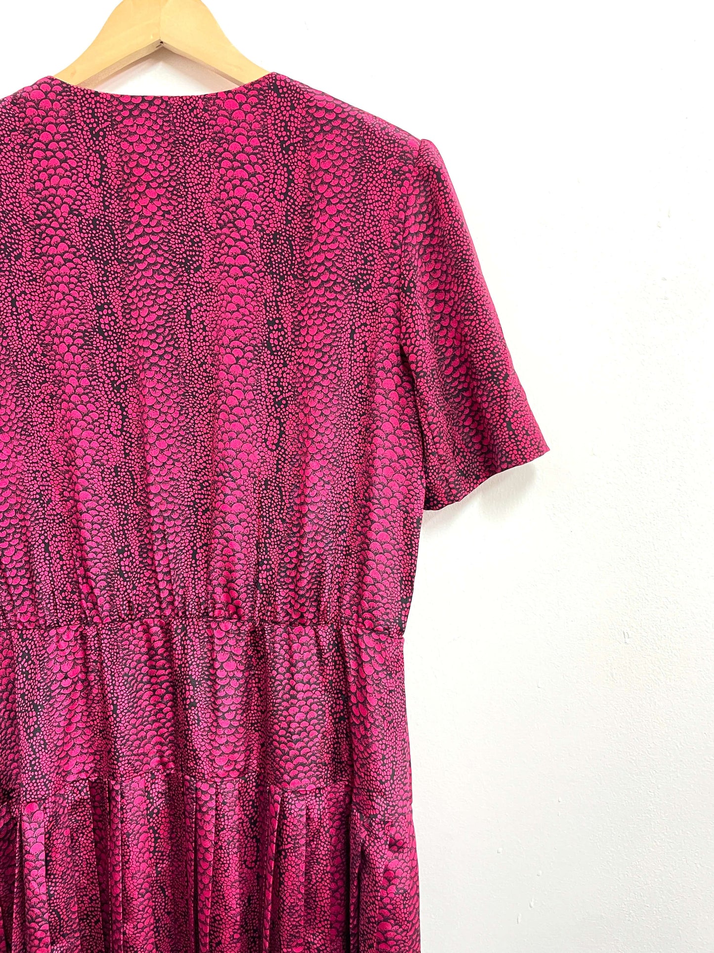 Vestido fuscia print - Talla M