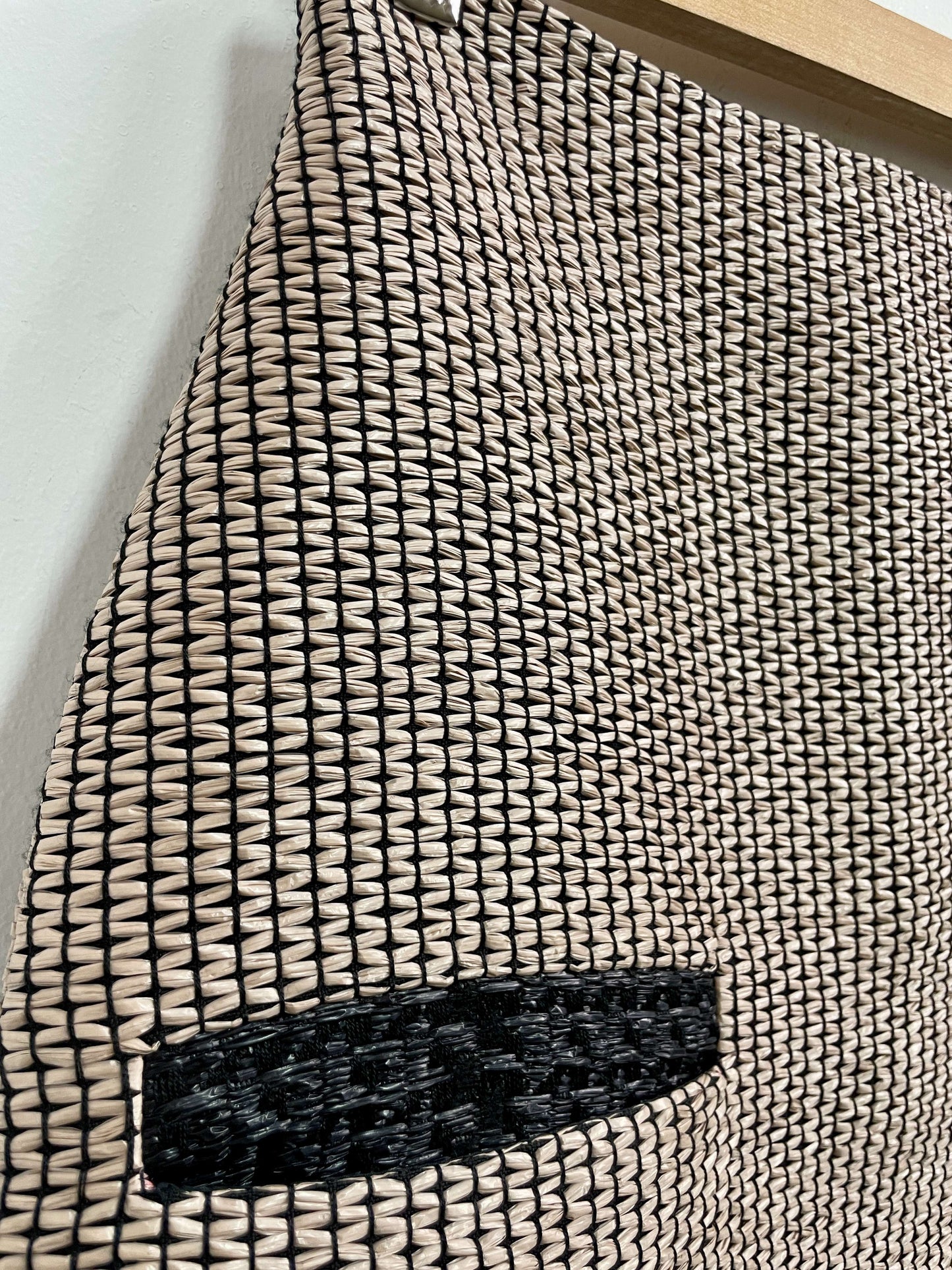 Falda beige y negra tejida - Sandra Weil - Talla Talla S