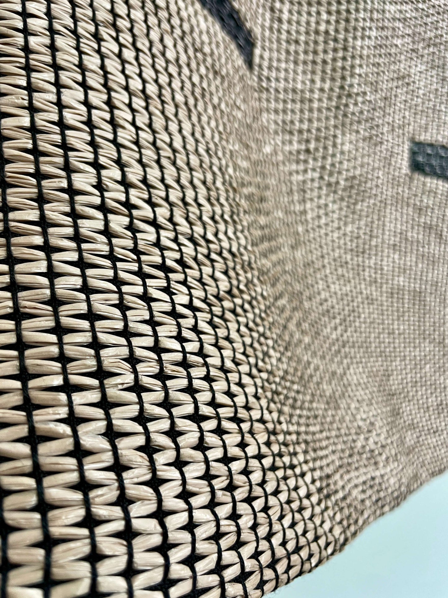 Falda beige y negra tejida - Sandra Weil - Talla Talla S