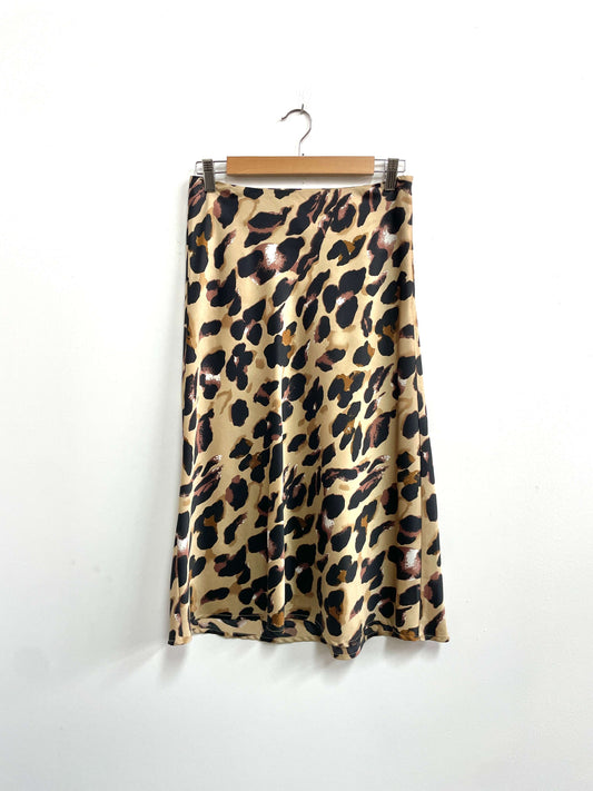 Falda animal print seda - Otto Collection - Talla S