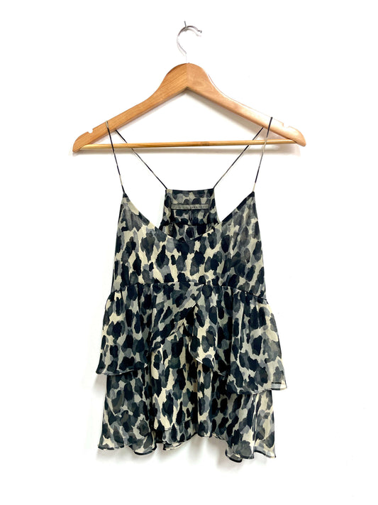 Blusa animal print tiras - Zara - Talla S