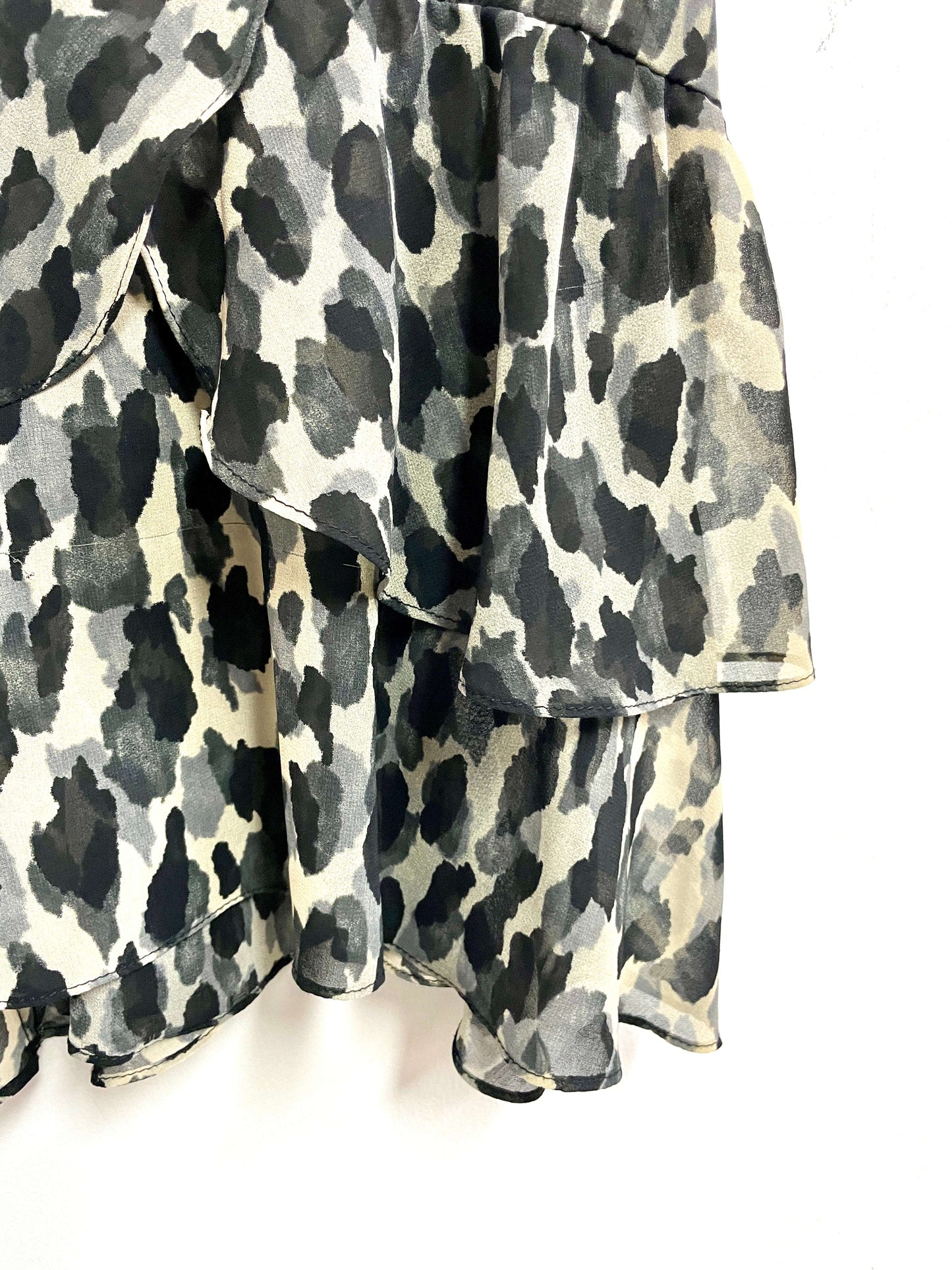 Blusa animal print tiras - Zara - Talla S
