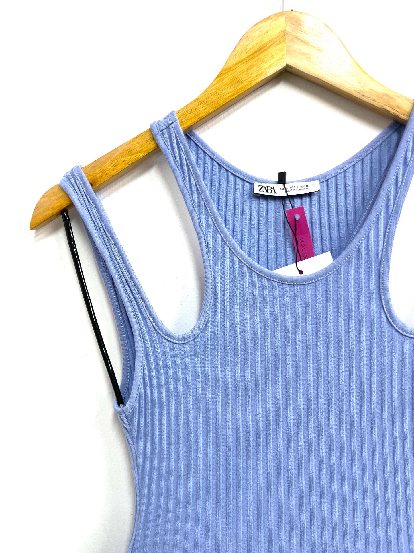 Body celeste rib - Zara - Talla S