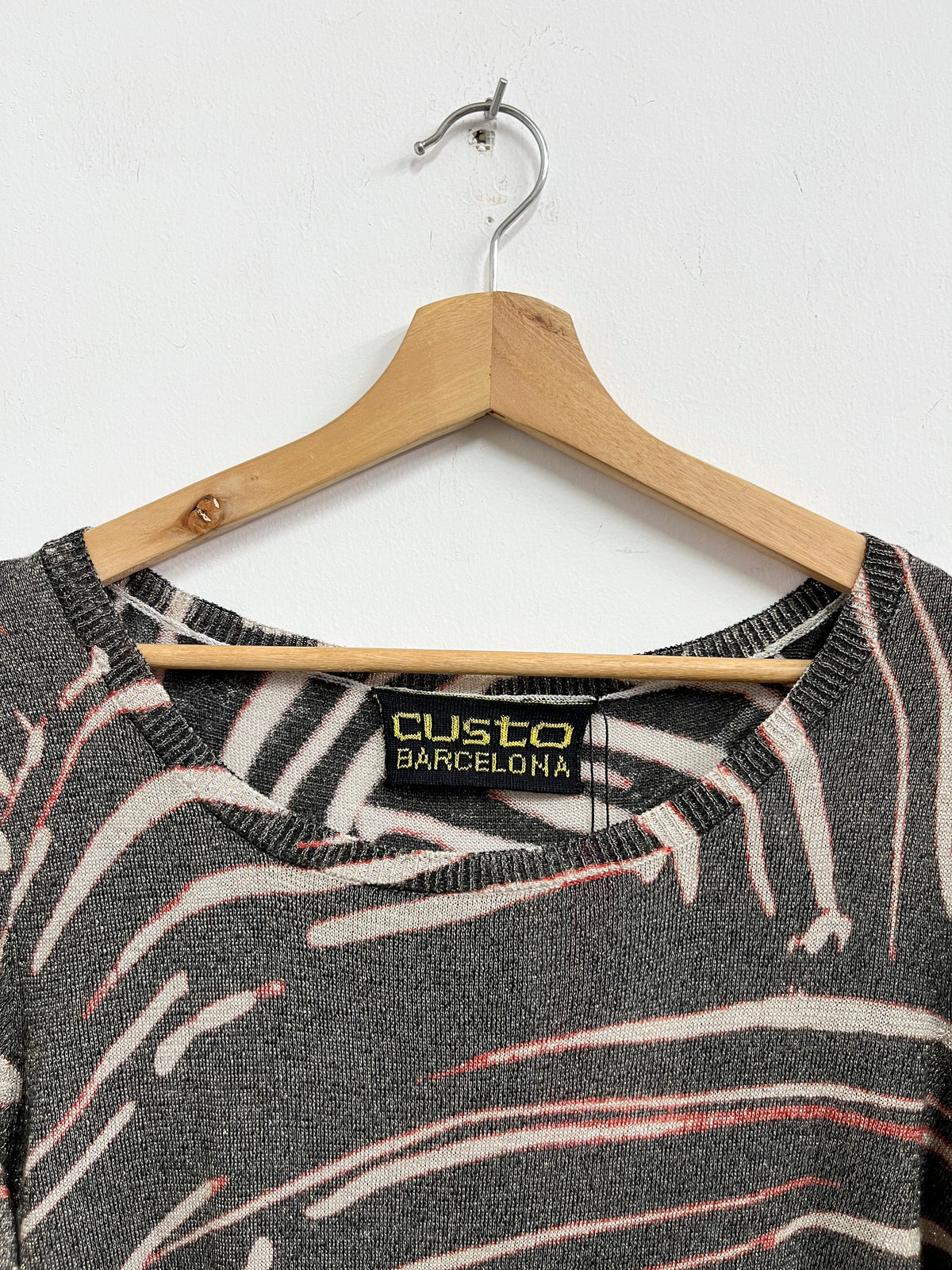Vestido animal print gris - Custo Barcelona - Talla L
