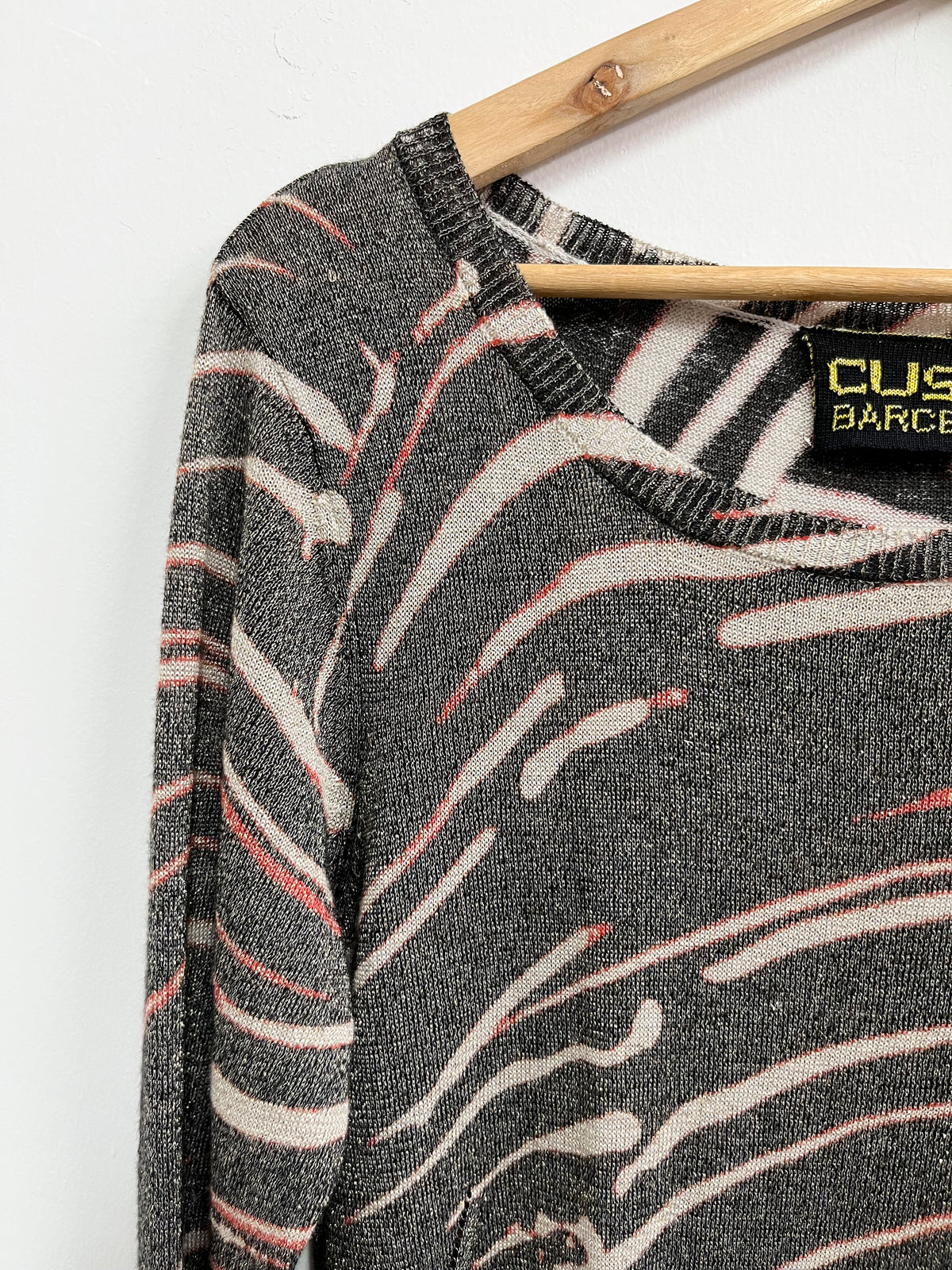 Vestido animal print gris - Custo Barcelona - Talla L