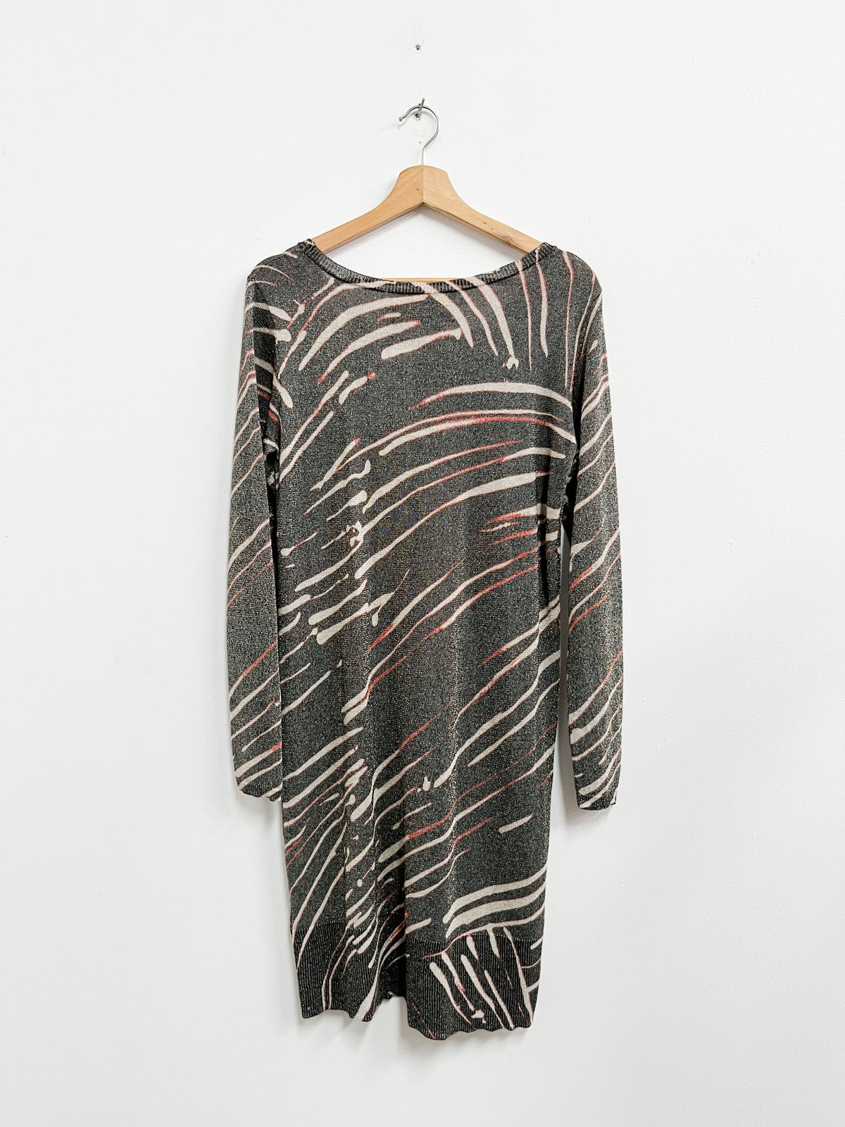 Vestido animal print gris - Custo Barcelona - Talla L