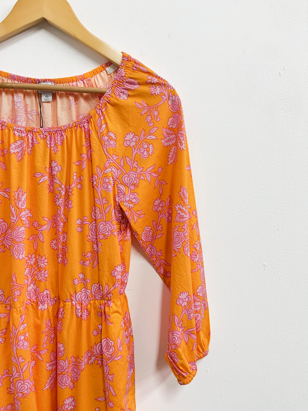 Vestido naranja estampado - J. Crew - Talla XS