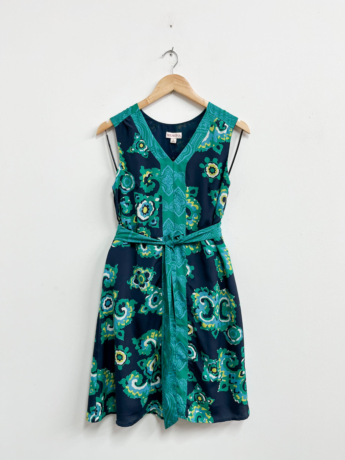 Vestido azul estampado - Merona - Talla S/M