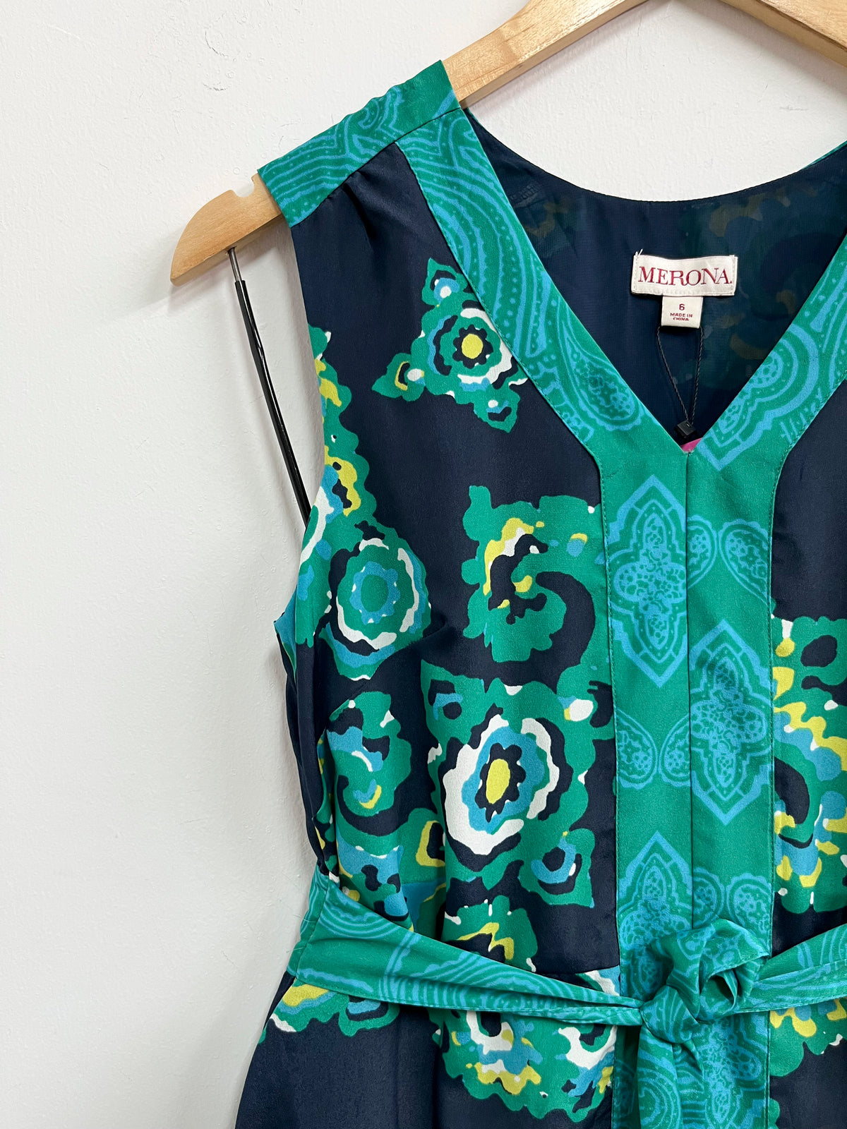 Vestido azul estampado - Merona - Talla S/M