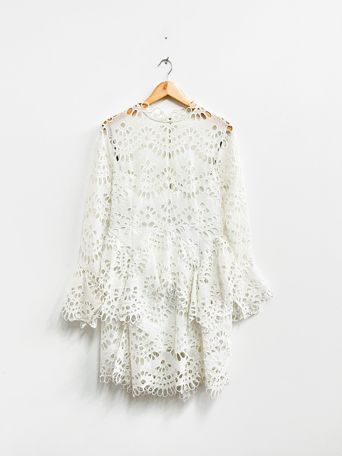 Vestido blanco bordado - Boho Chic - Talla L