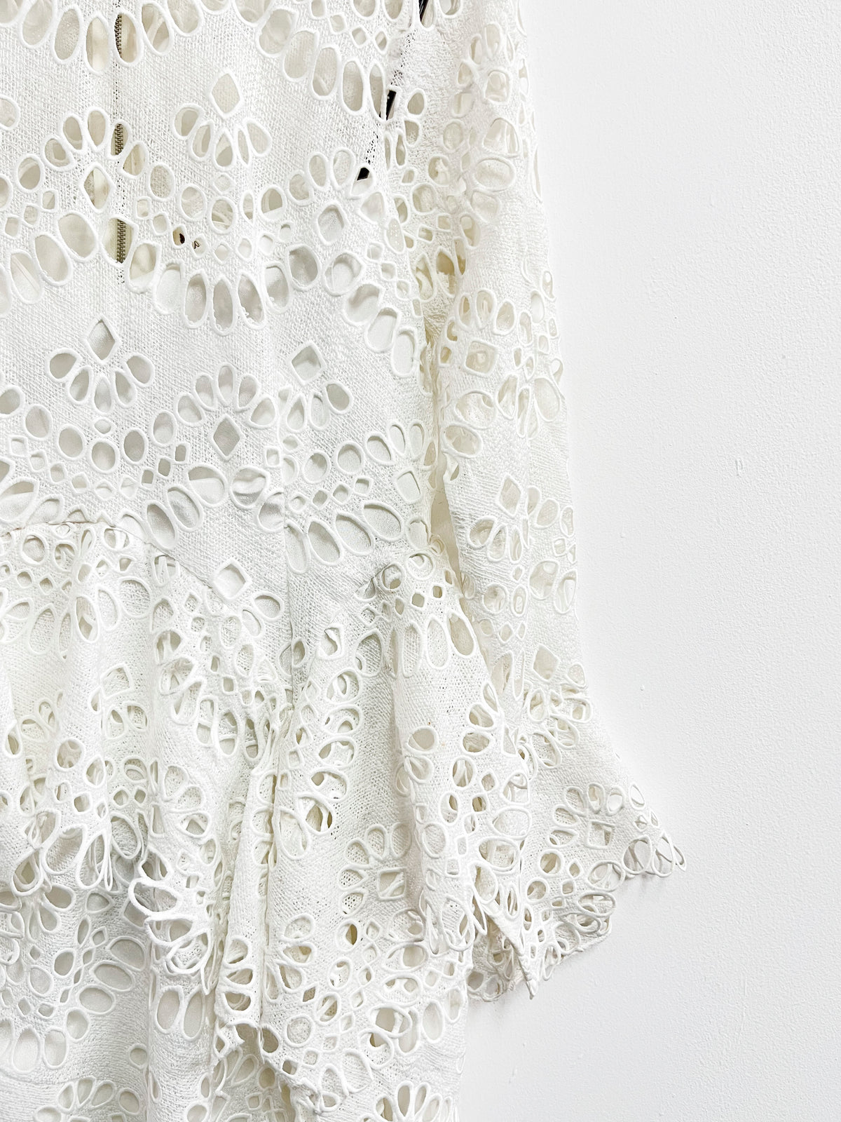 Vestido blanco bordado - Boho Chic - Talla L