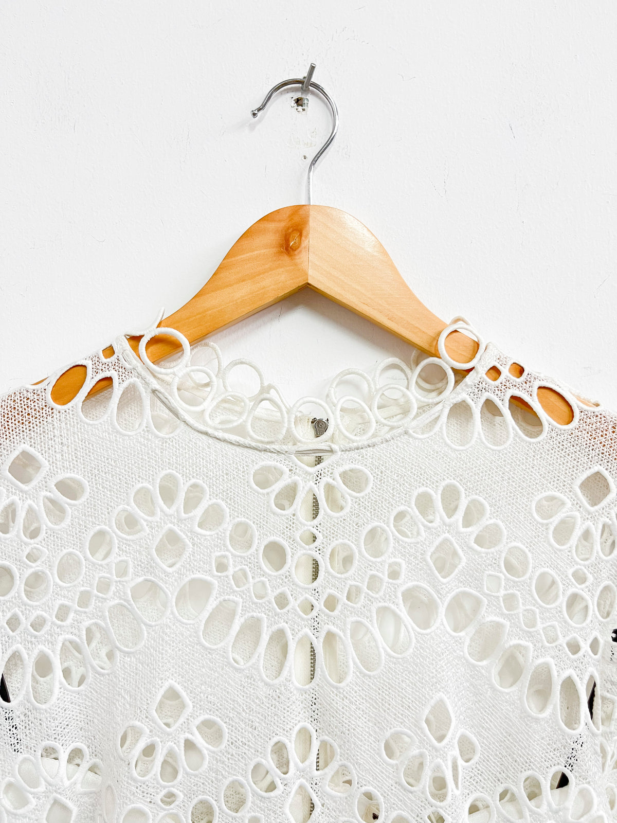 Vestido blanco bordado - Boho Chic - Talla L