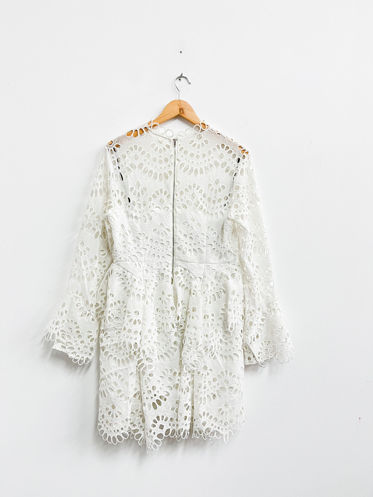 Vestido blanco bordado - Boho Chic - Talla L