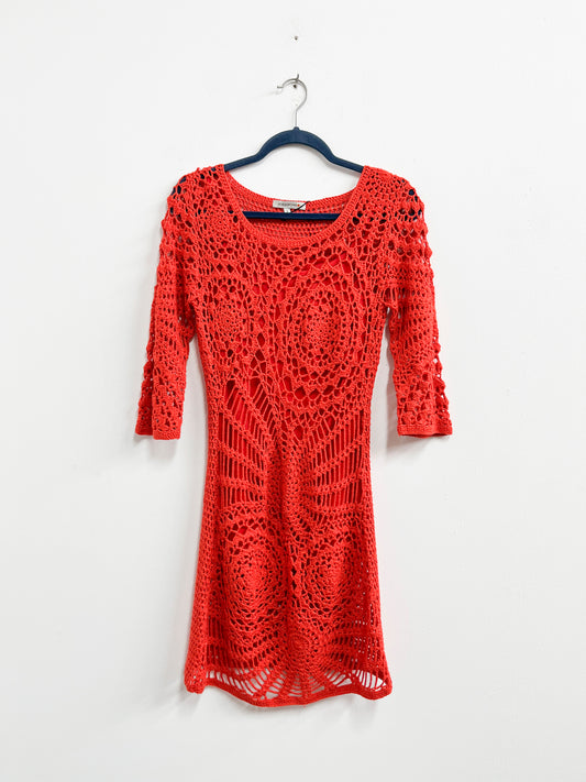 Vestido tejido naranja - Joaquim Miro - Talla S