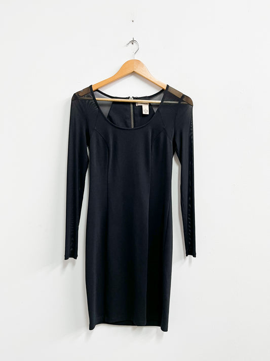 Vestido negro malla - DKNY Jeans - Talla S