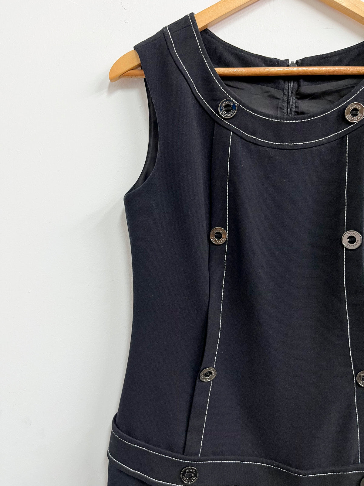 Vestido negro botones - Adolfo Dominguez - Talla S/M