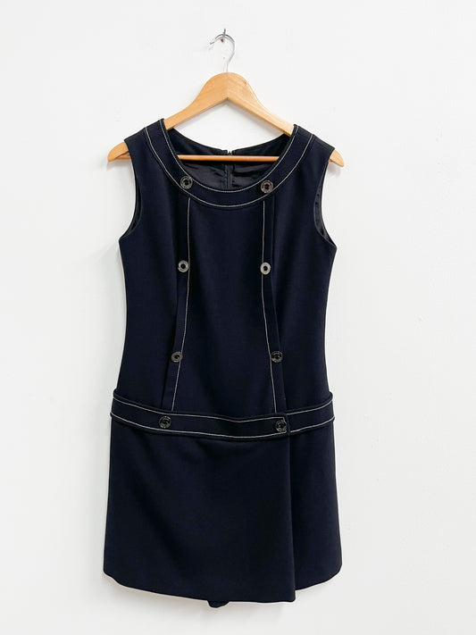 Vestido negro botones - Adolfo Dominguez - Talla S/M