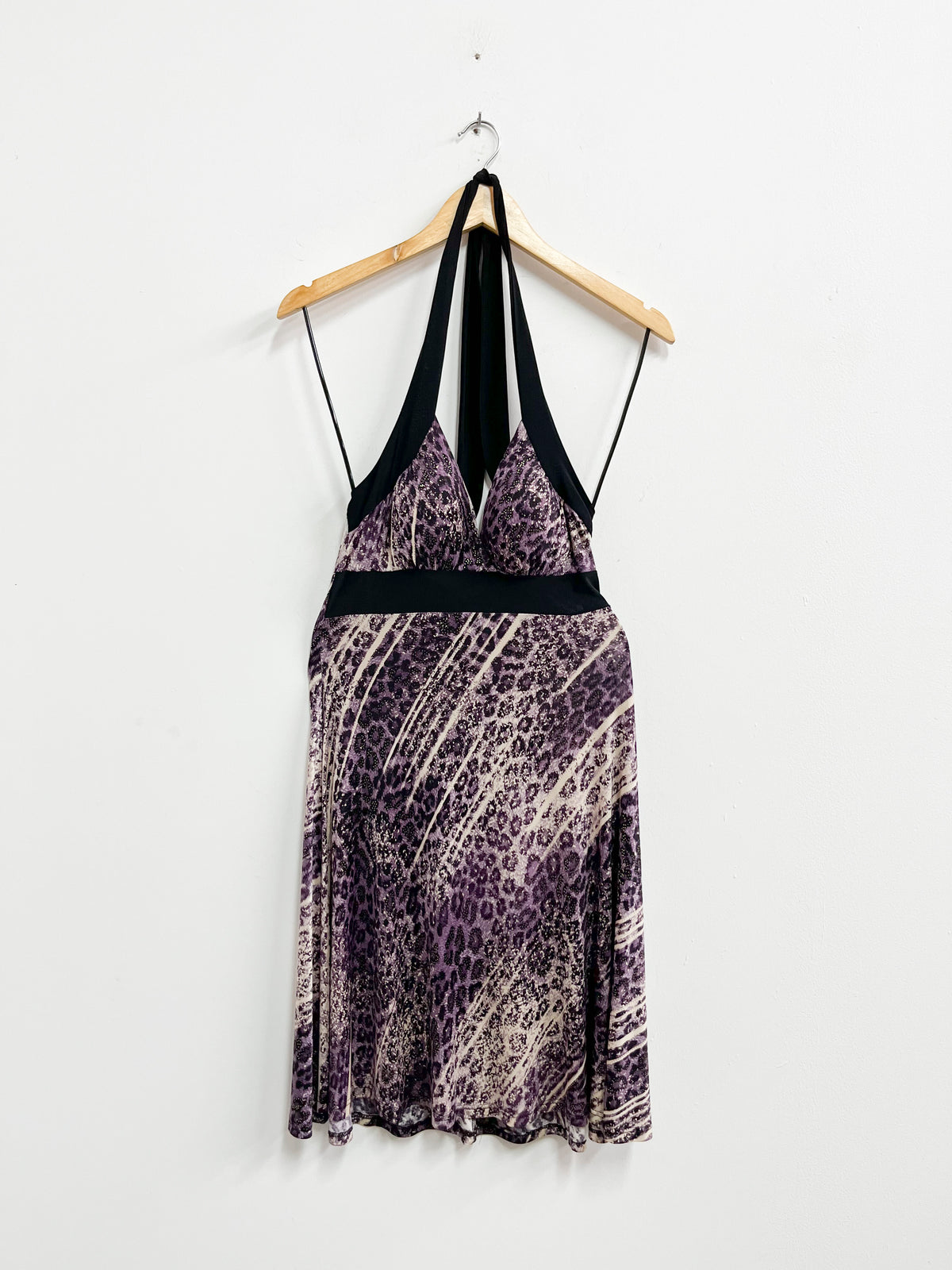 Vestido morado estampado - Talla S