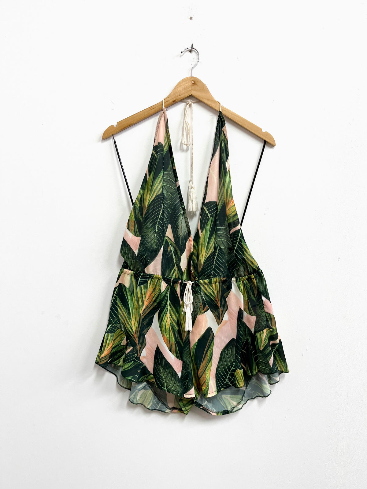 Enterizo hojas verdes - Zaful - Talla S