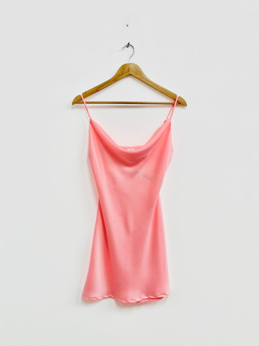 Vestido satinado melón - River Island - Talla M/L
