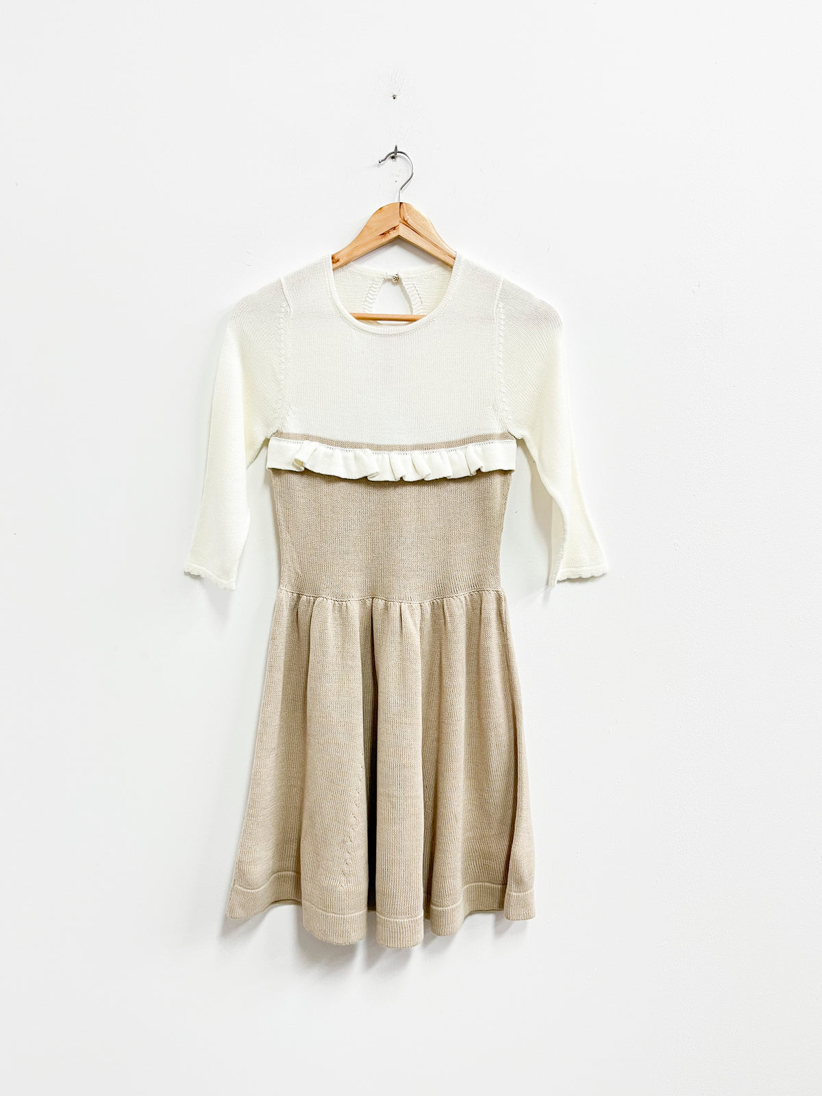 Vestido tejido beige - Rozat - Talla S/M