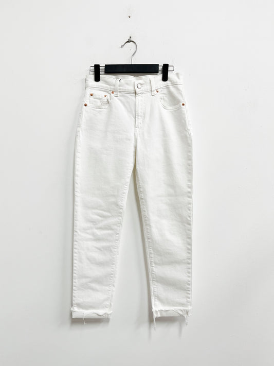 Jean blanco recto y skinny en el tobillo - Gap - Talla 25
