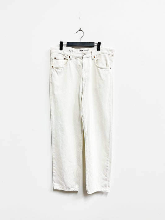 Jean blanco corte recto - Bershka - Talla M