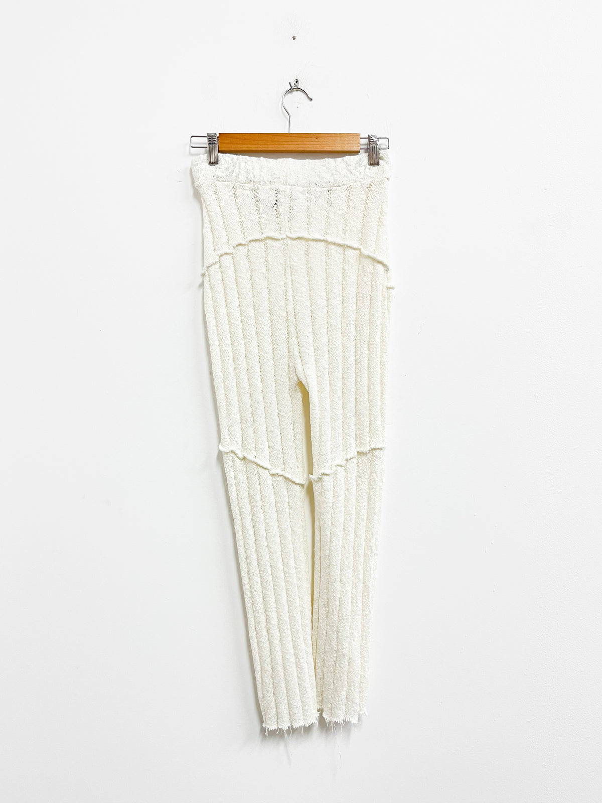 Pantalon de hilo color crema - Sattele - Talla XS