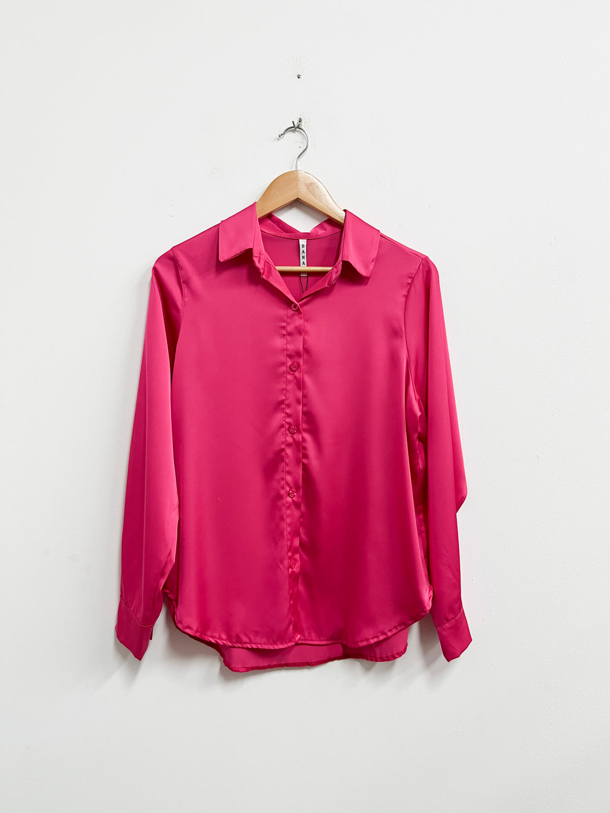Blusa Fucsia satinada - Banat - Talla M