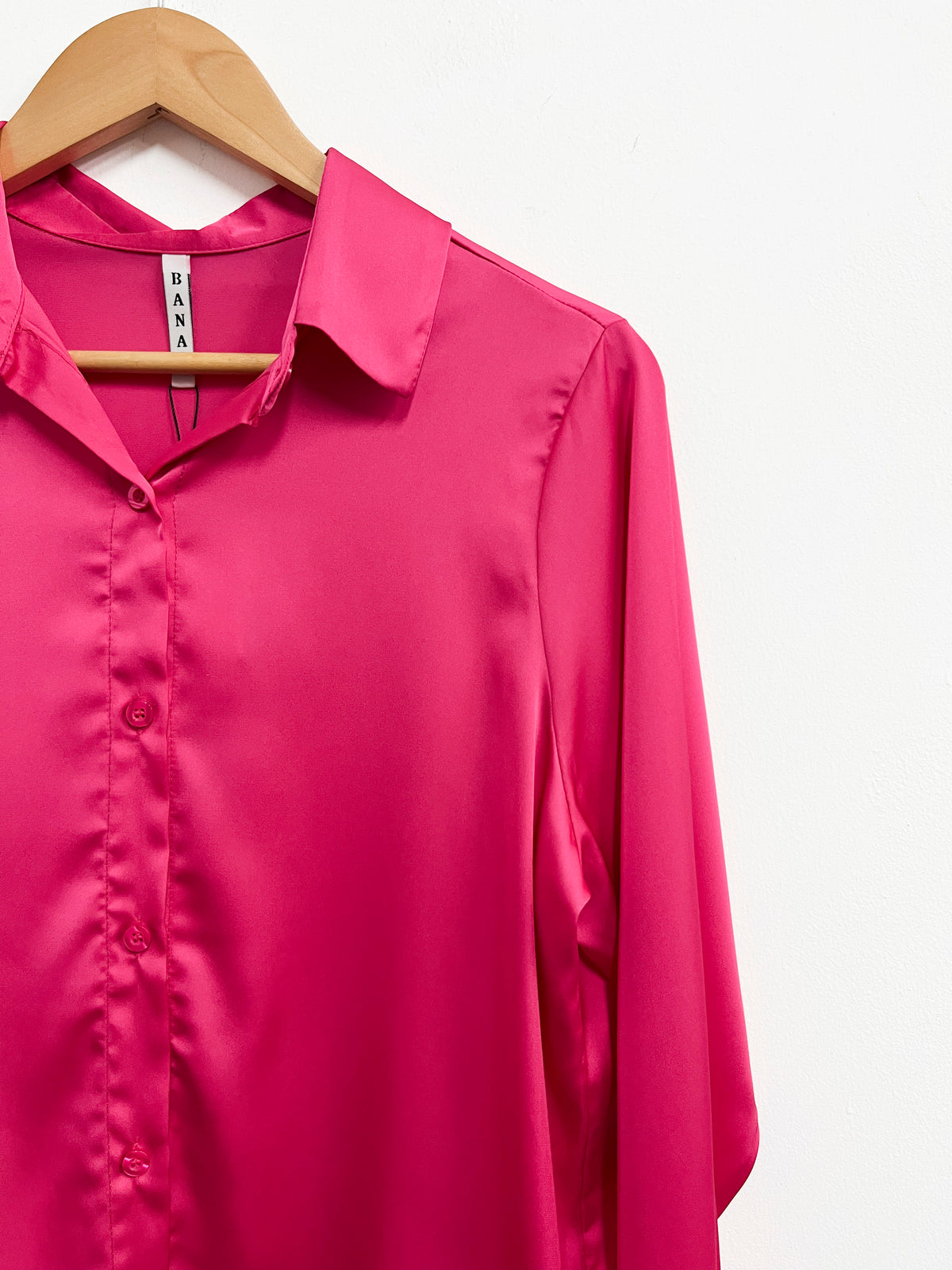 Blusa Fucsia satinada - Banat - Talla M