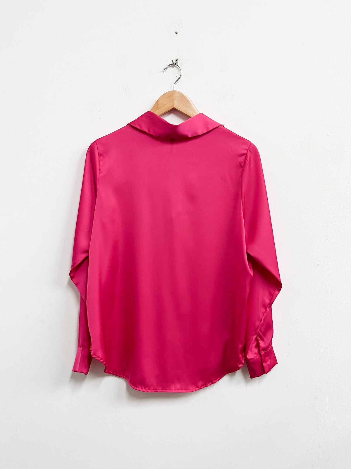 Blusa Fucsia satinada - Banat - Talla M