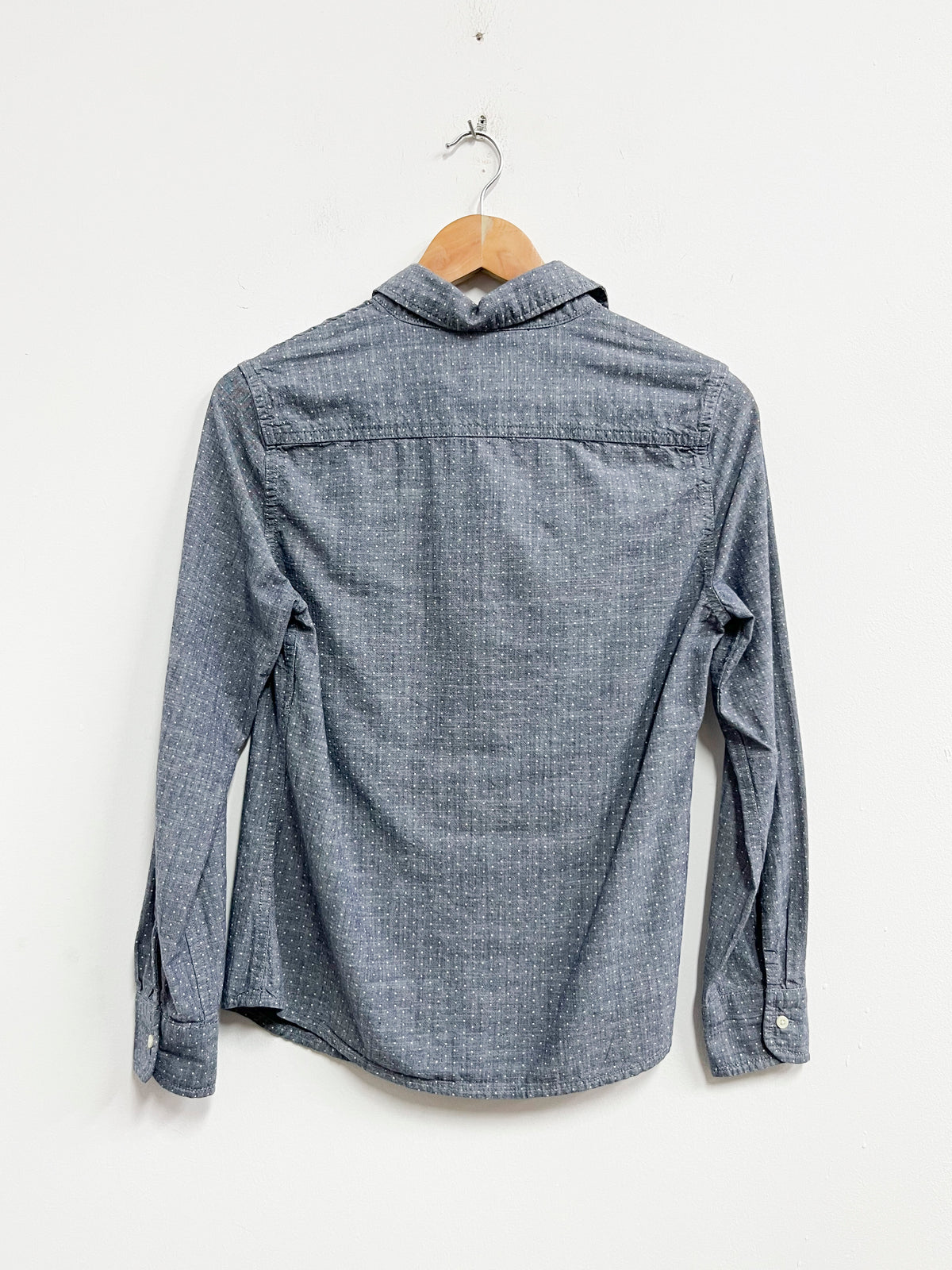 Blusa azul puntos blancos - Banana Republic - Talla S