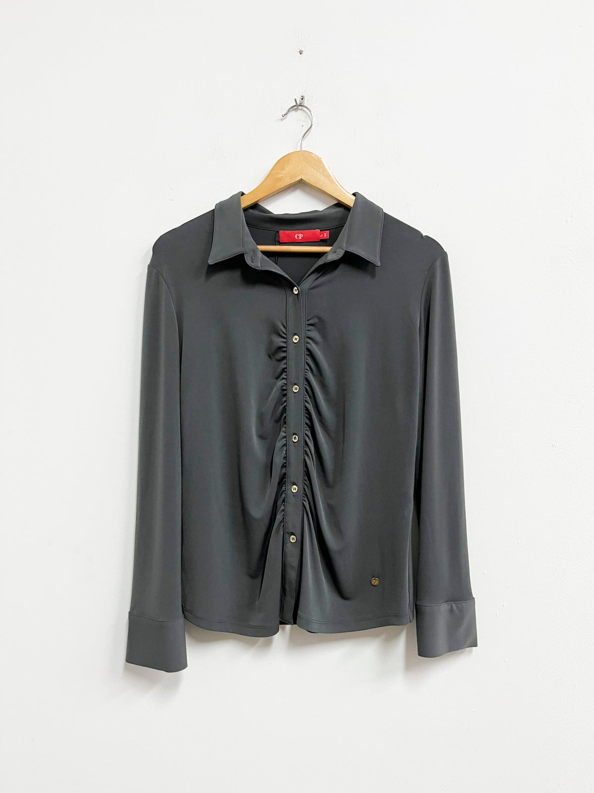 Blusa ploma con botones dorados - CP - Talla L