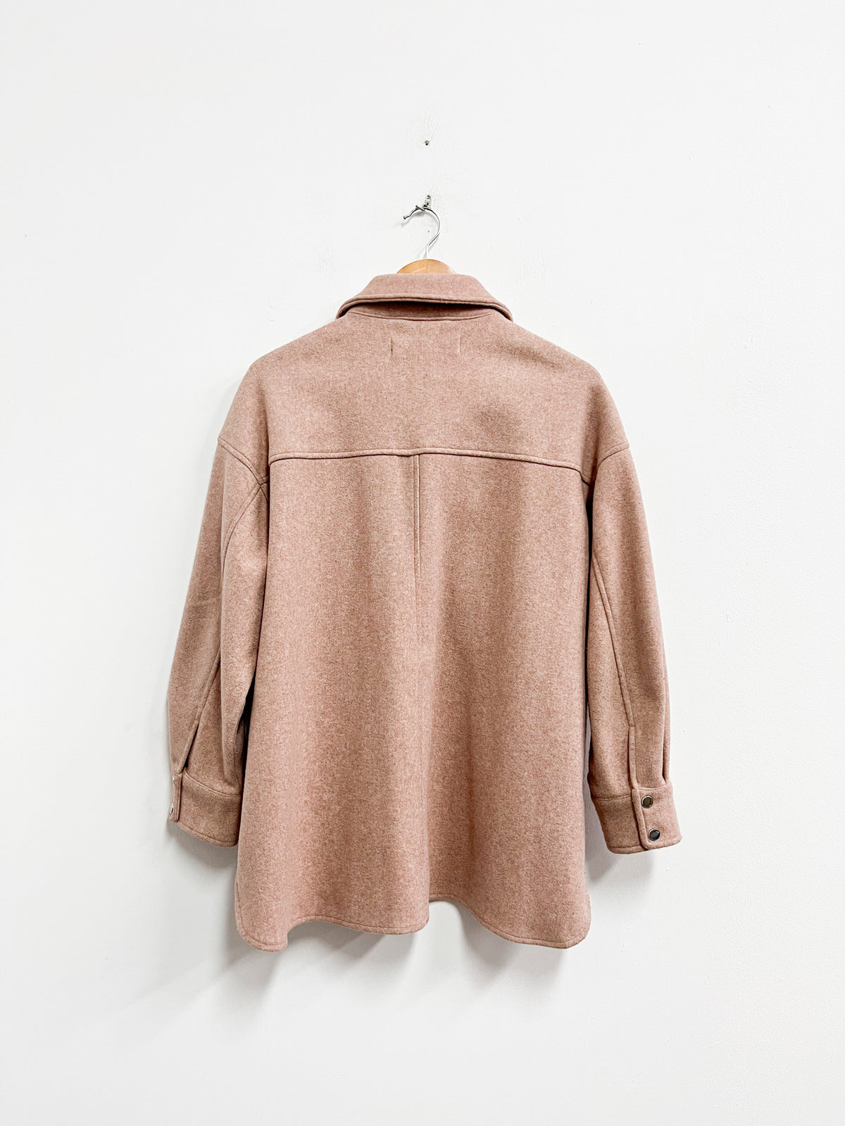 Casaca rosada tipo franela - Zara - Talla S