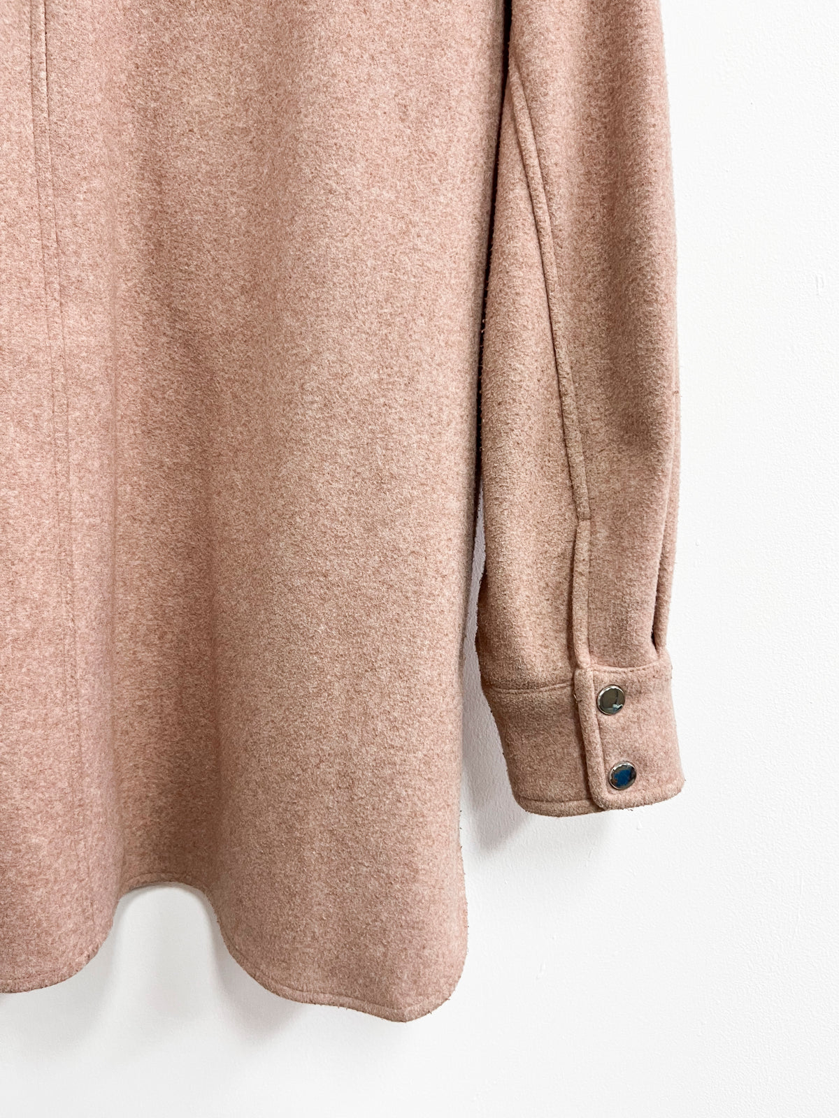 Casaca rosada tipo franela - Zara - Talla S
