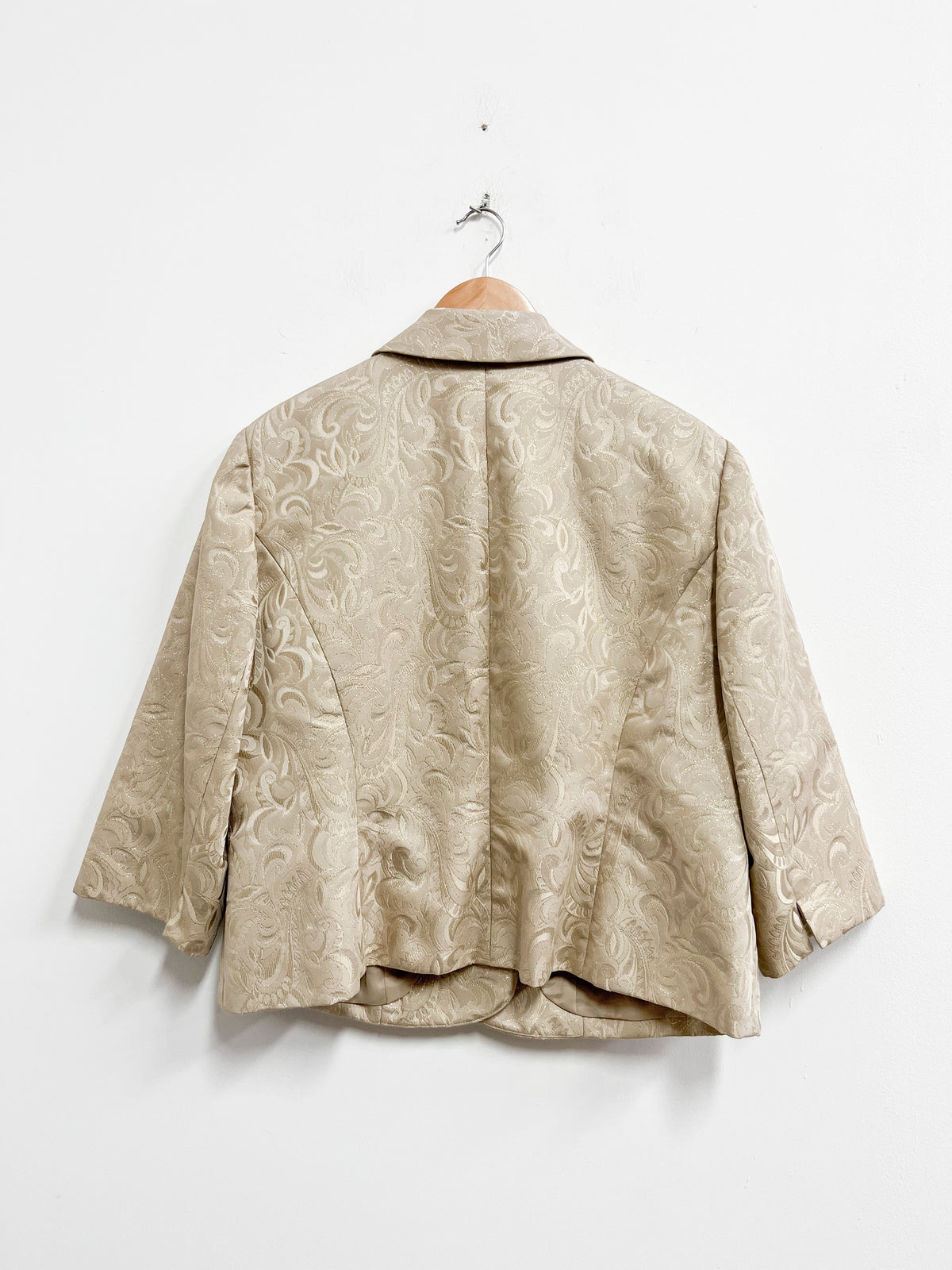 Saco beige con brillos dorados - Alex Evenings - Talla L