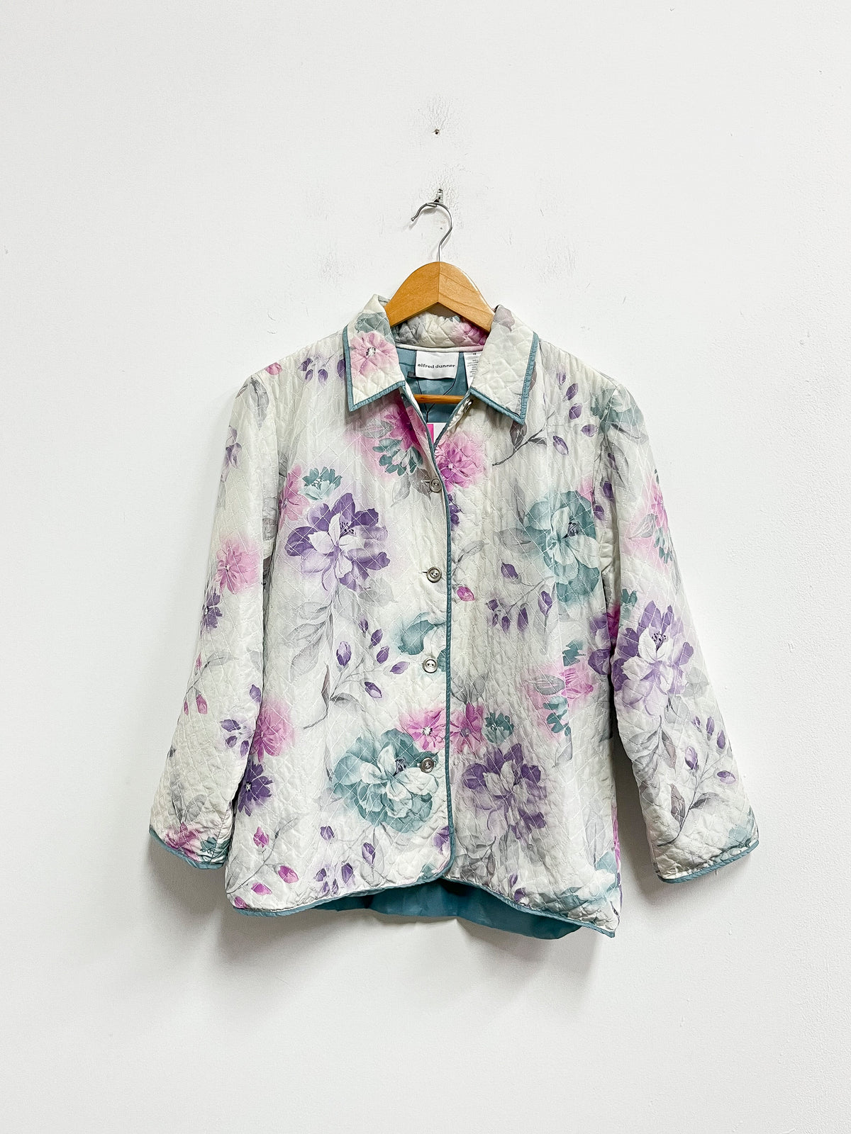 Saco blanco estampado flores - Alfred Dunner - Talla M