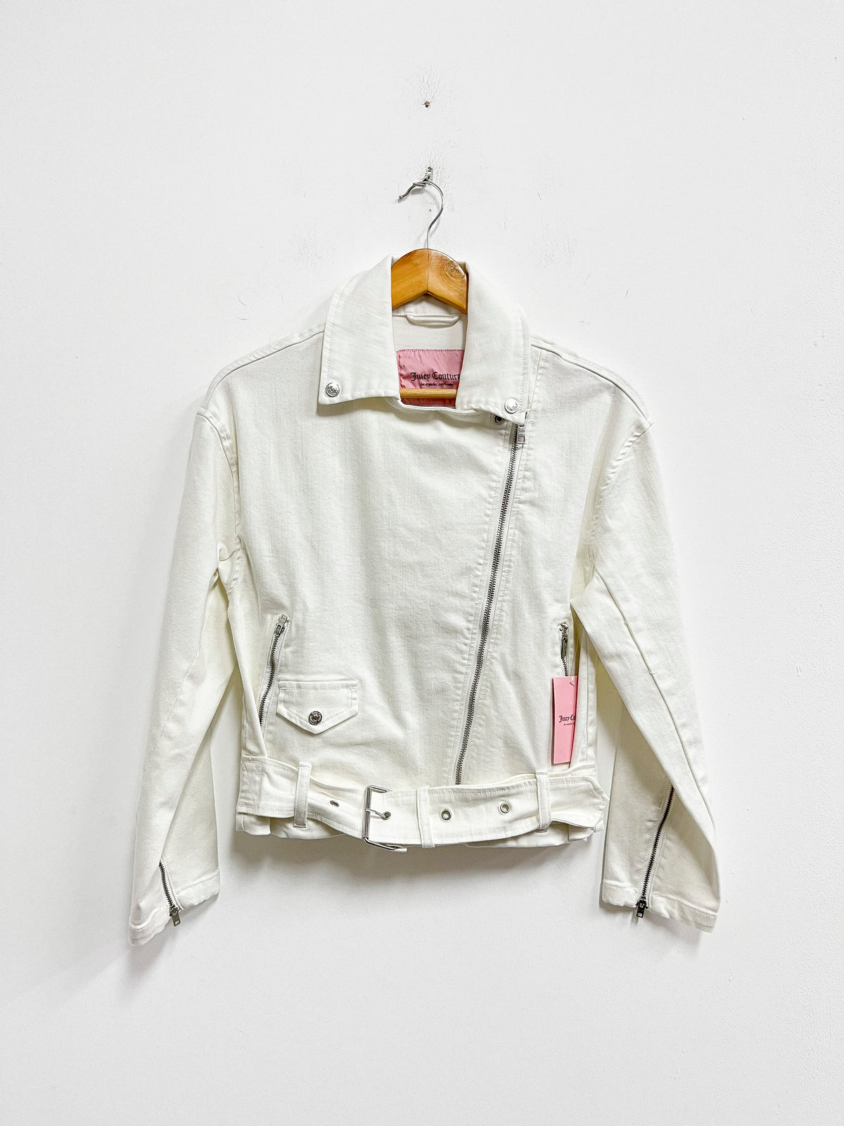 Casaca denim blanco - Jucy Couture - Talla S