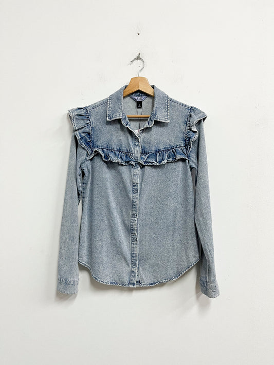Blusa jean bobos - Vyllette - Talla S