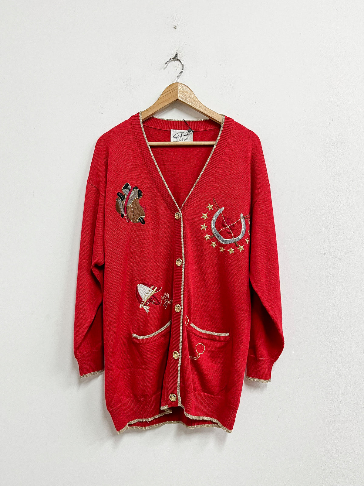 Chompa tejida roja - Suzelle - Talla L