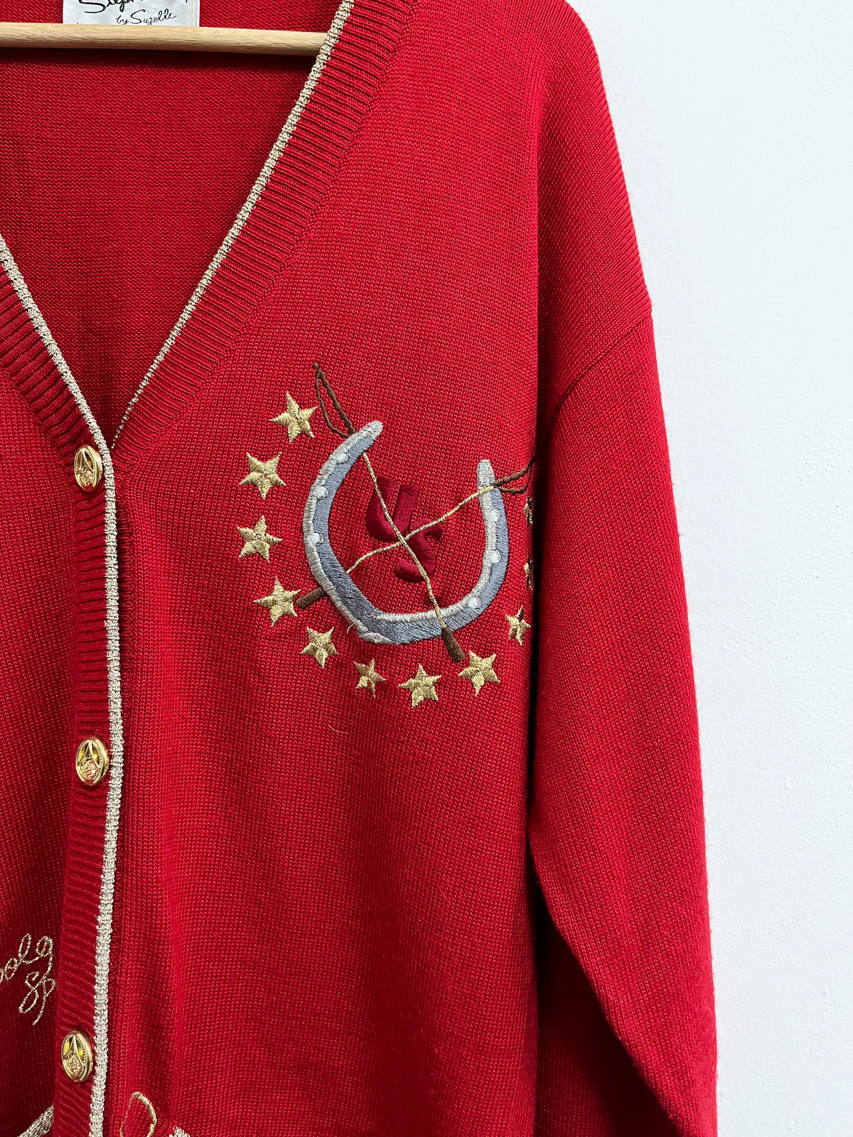 Chompa tejida roja - Suzelle - Talla L