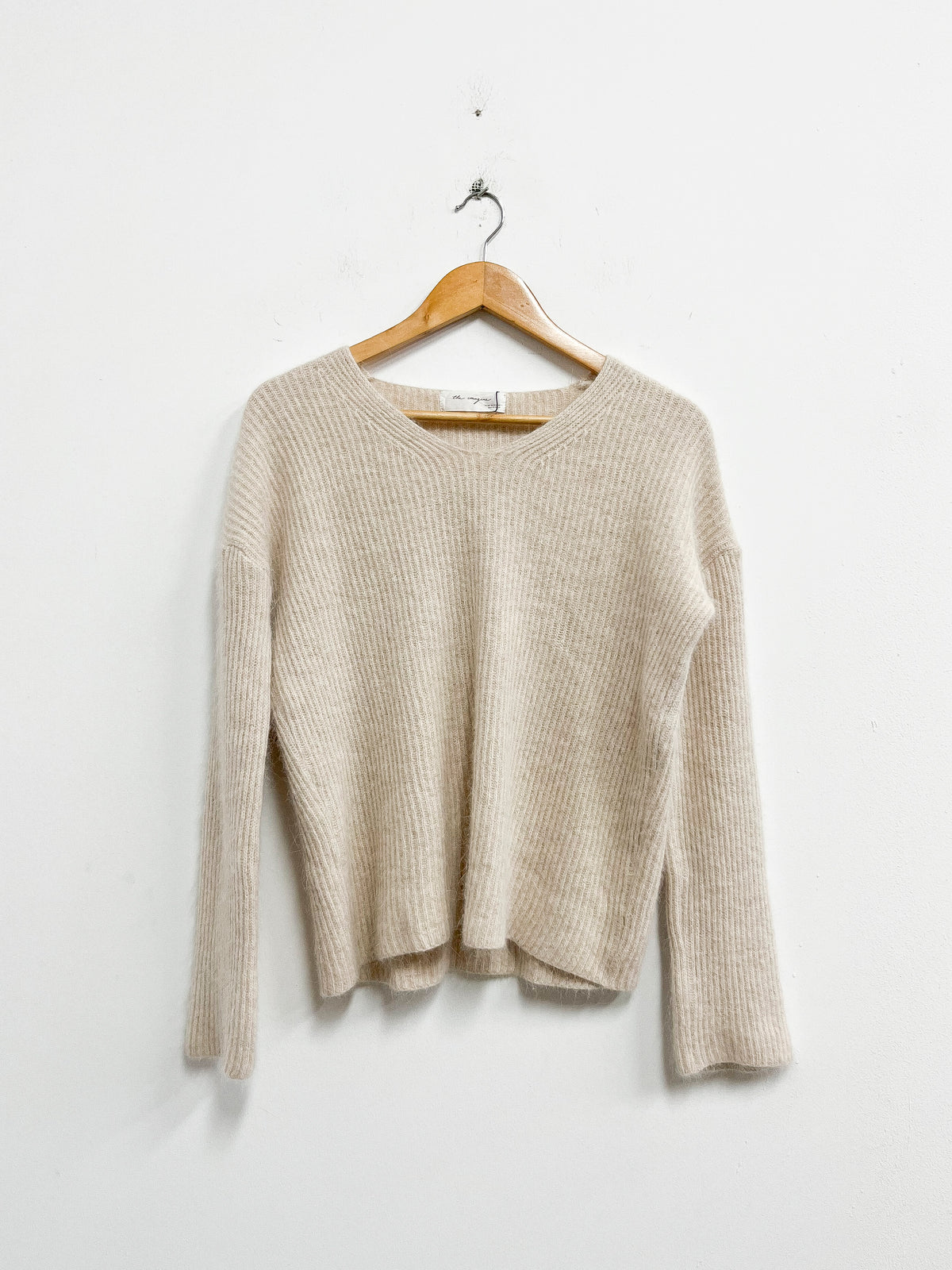 Chompa tejida beige - The Imagine - Talla S