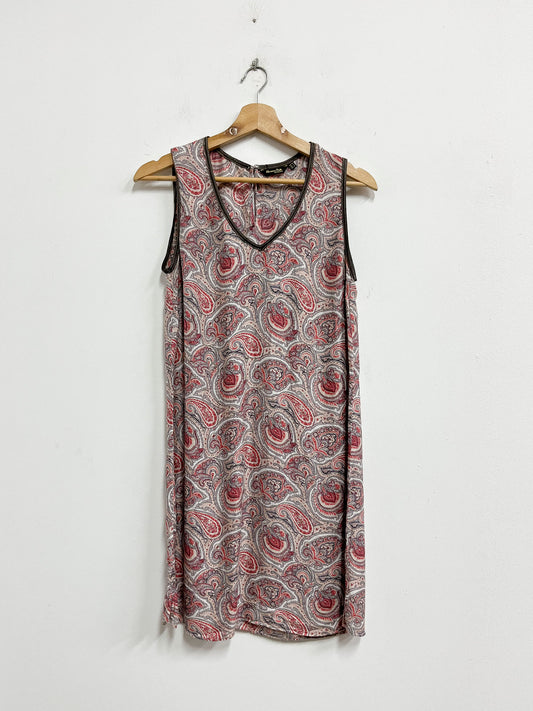Vestido seda estampado - Massimo Dutty - Talla M