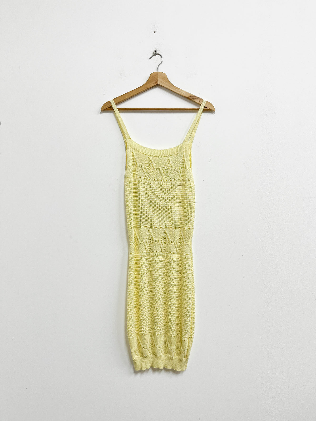 Vestido amarillo tejido - Talla S